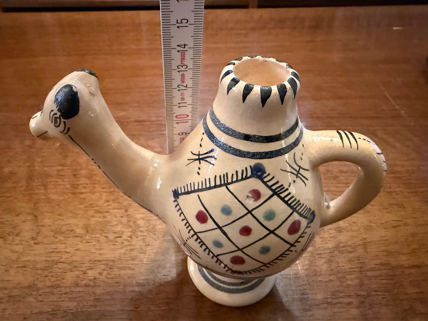 Caraffe: Keramikkrug in Kamelform handbemalt gebraucht – Usato da Erstfeld venduto da Mario_boe0 5