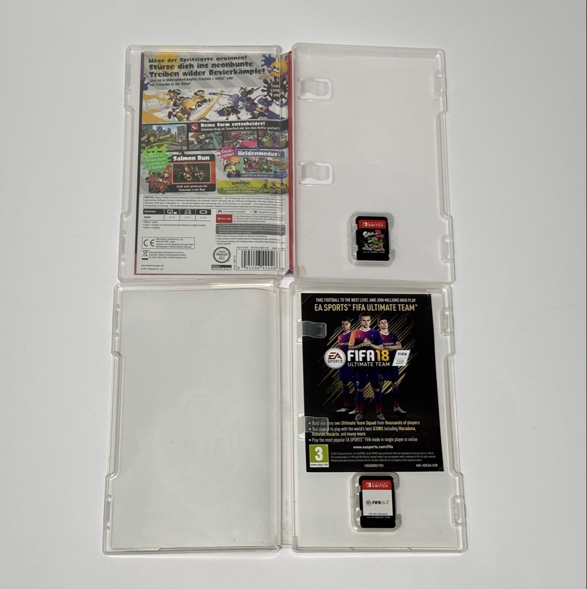 Nintendo Spiele: Giochi Nintendo Switch Splatoon 2 e FIFA 18 in set – Gebraucht aus Gordola von kar_gy5g 2