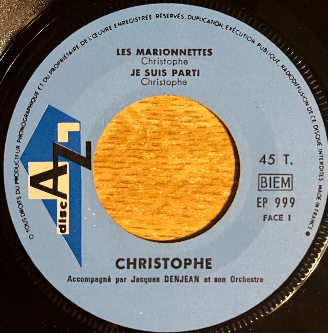 Dischi in vinile: CHRISTOPHE - LES MARIONNETTES – Usato da Bussigny venduto da vinyl-pas-cher 2