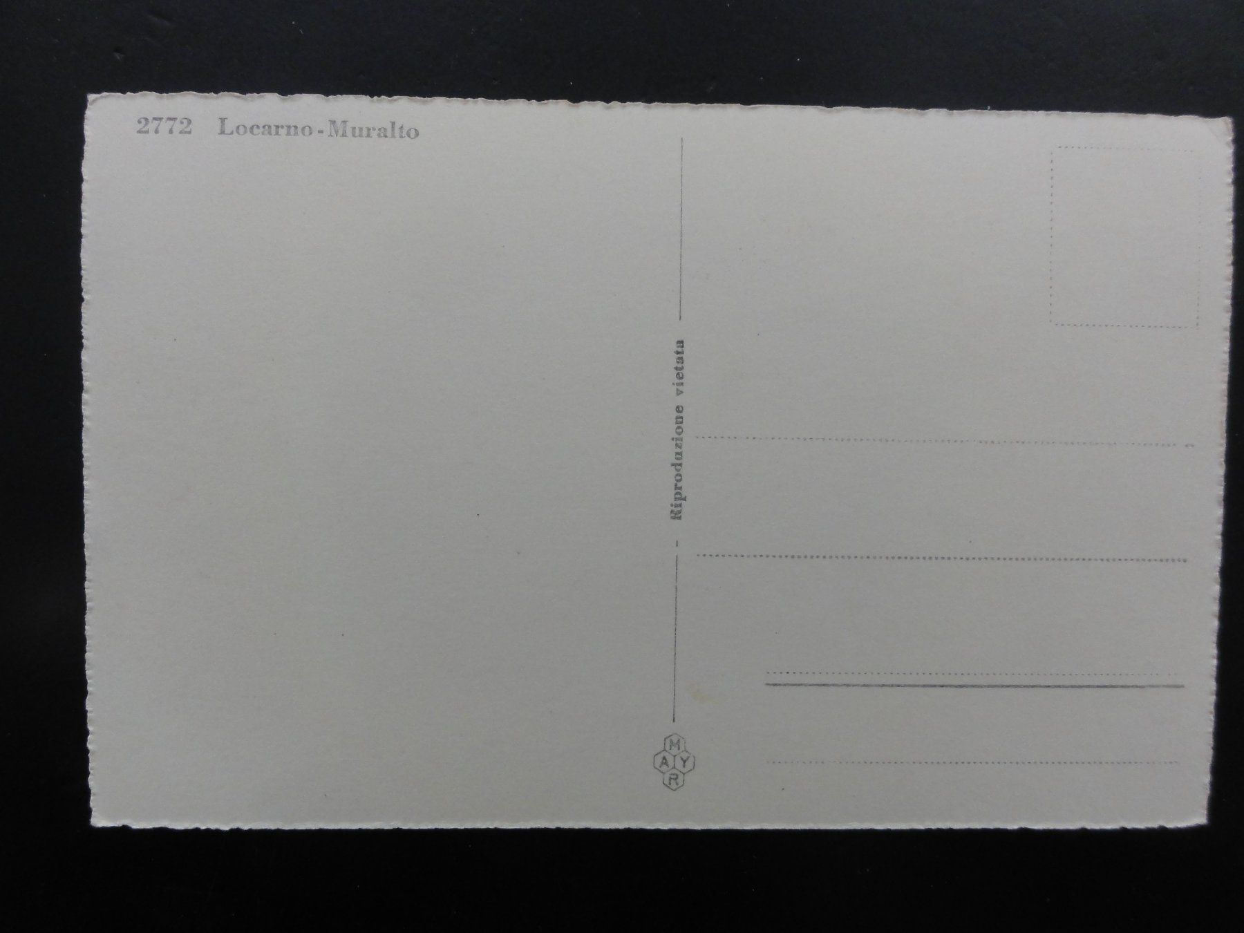 Ansichtskarten: Antike Postkarte Locarno Muralto – Neu (gemäss Beschreibung) aus Abtwil SG von mutts1 1