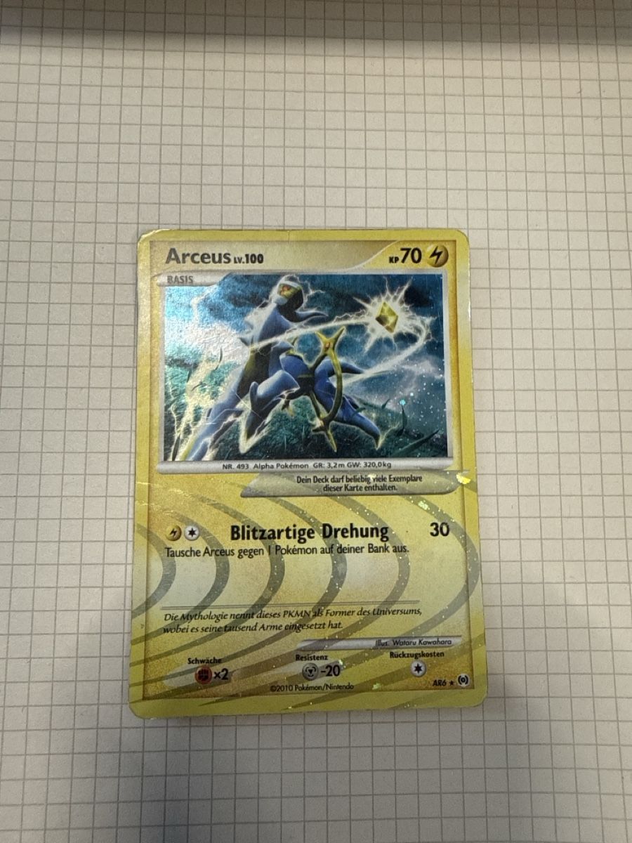 Pokémon Cartes à collectionner: Arceus Lv 100 AR6 poor  – D'occasion à Gudo par ken_dr92
