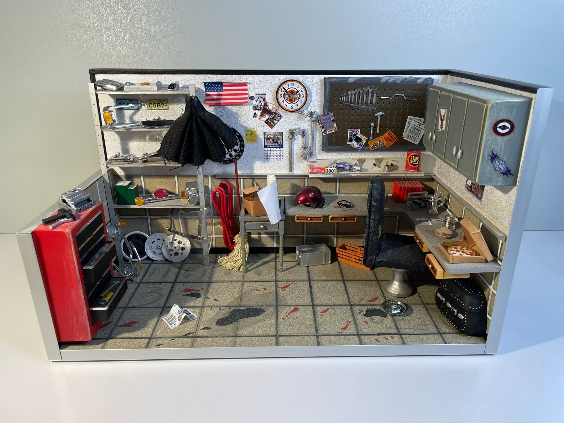 Franklin Mint Kit di modellismo & Modellini statici: Franklin Mint 1948 Harley Davidson Panhead inkl. Garage – Nuovo (secondo la descrizione) da Bättwil venduto da Samuel_Wyss 6