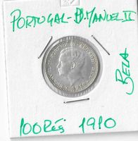 100 reis 1910 D.Manuel II en argent