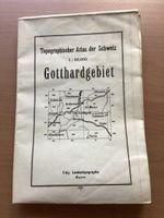 Topographischer Atlas Gotthardgebiet 1:50.000 1935