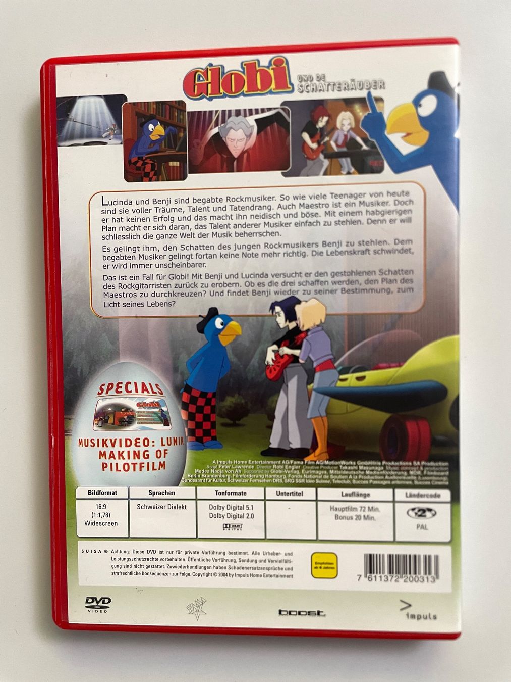 Tutti i DVDs: Globi und de Schatteräuber - Top RAR – Usato da Muri b. Bern venduto da AdidasCollector 1