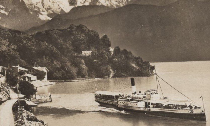 Cartoline postali: Beatenbucht  - Thunersee Dampfschiff  BEATUS – Usato da Aarau venduto da kufi44 1