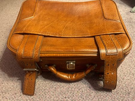 Vintage Lederkoffer / Aktenkoffer, Braun 💼