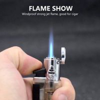 Gas-Feuerzeug Jobon Blau Jet Flame Butangas nachfüllbar, NEU