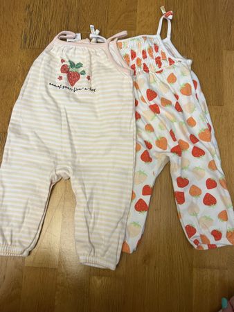 2 neuwertige Sommer Trägeroverall/Jumpsuit