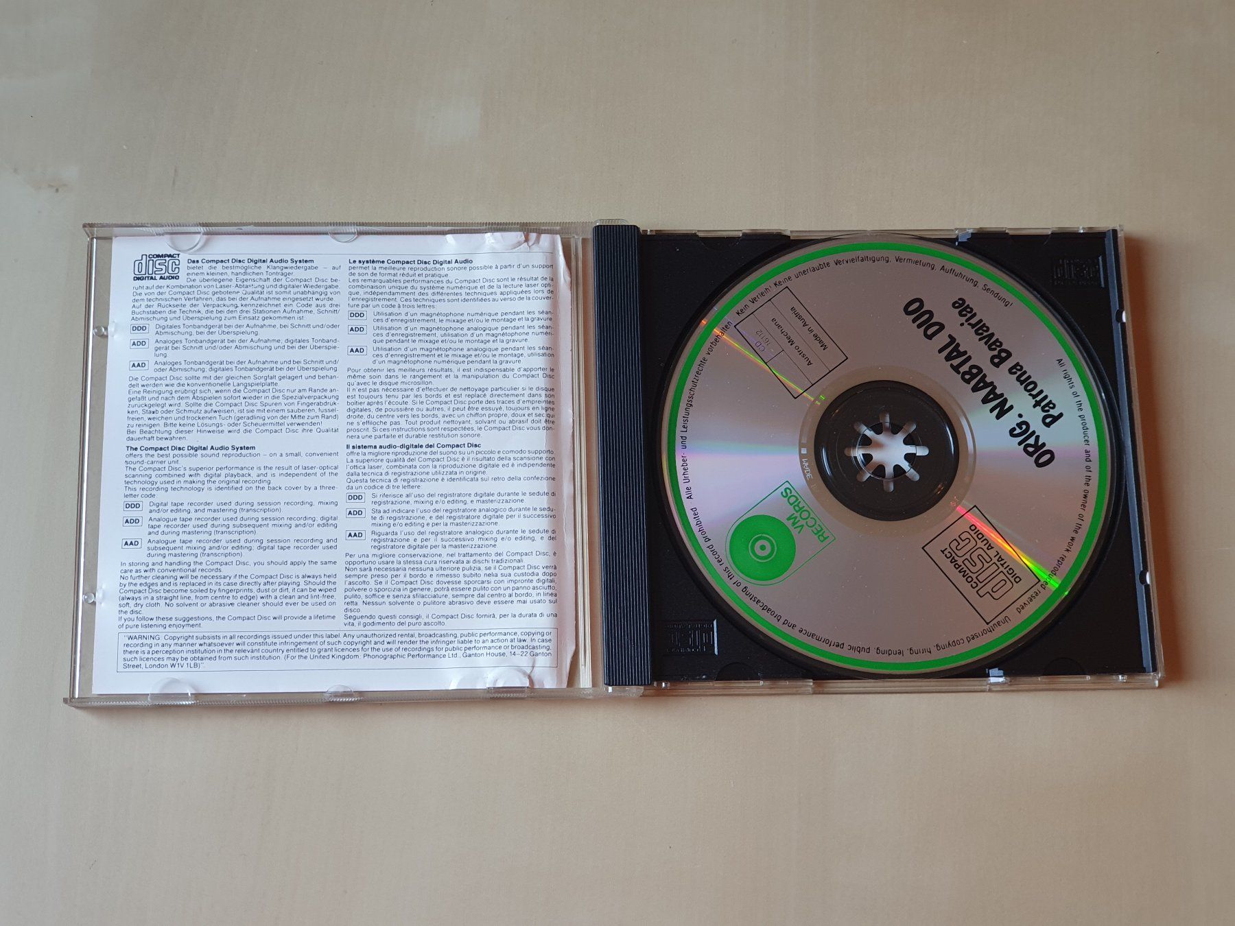 CD: Das Naabtal Duo Patrona Bavariae – Usato da Stansstad venduto da collectorsshop 2
