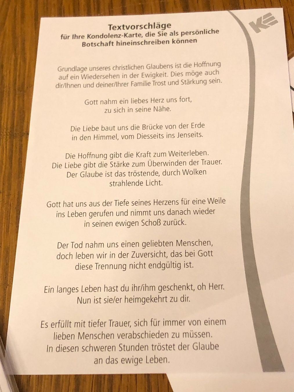 Cartoline: Trauerkarten mit Vorschlägen – Nuovo e nell'imballaggio originale da Feuerthalen venduto da Sct3 2