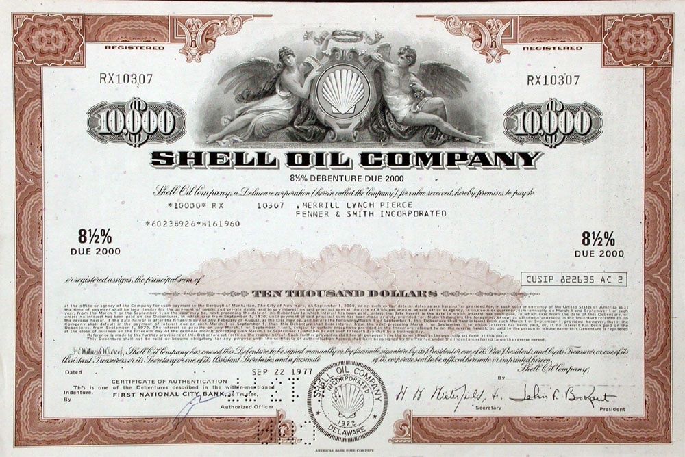 Documenti: Shell Oil Company - 1970 – Usato da Solothurn venduto da Sgasche