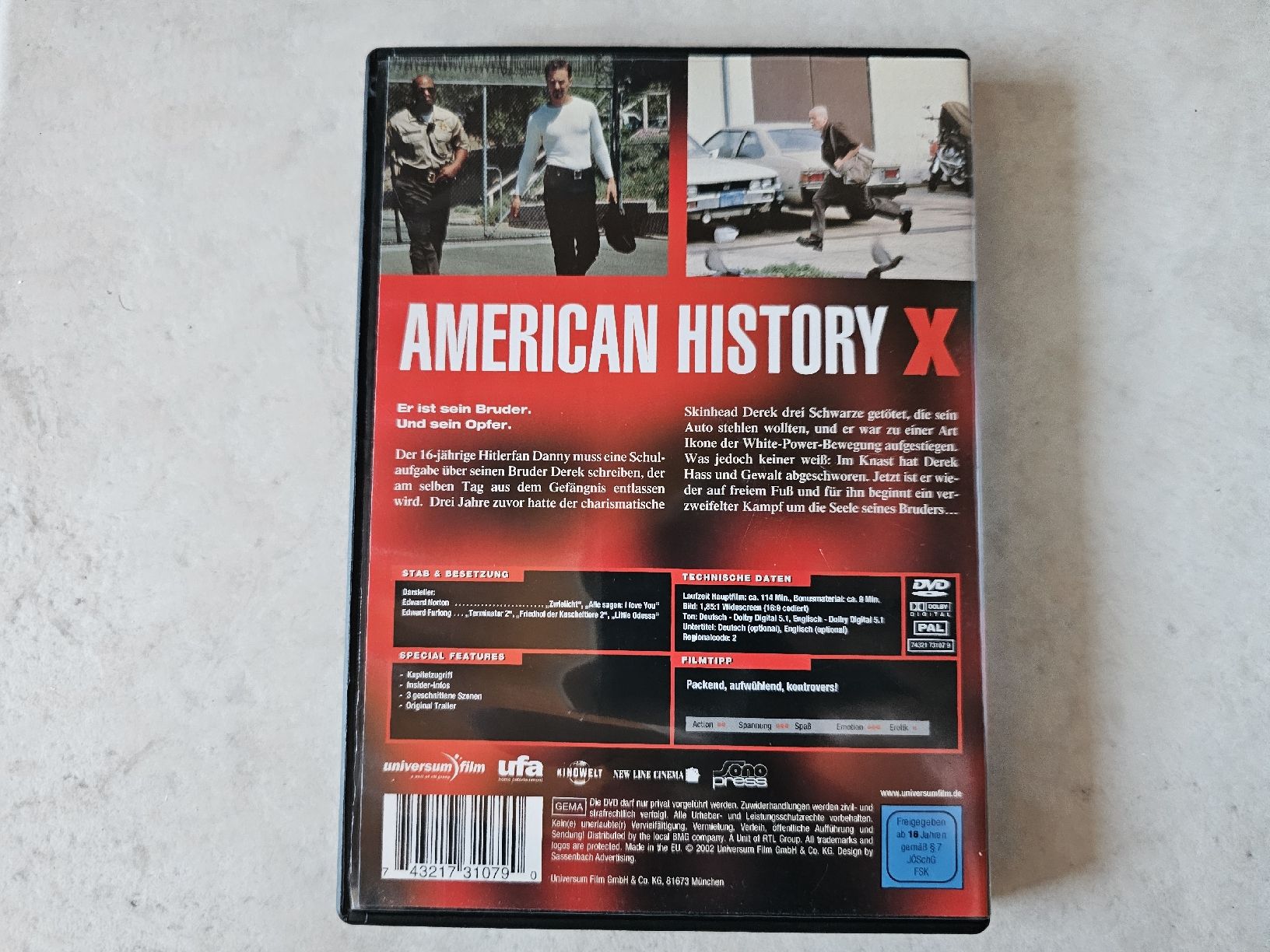Tous les DVDs: American History X – D'occasion à Schneisingen par backstore24 1
