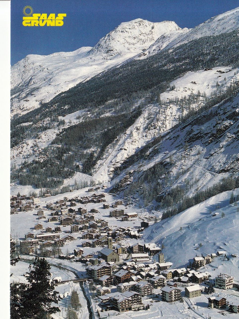 Cartoline postali: Saas Grund 1992 – Usato da Bürglen TG venduto da StampGraf