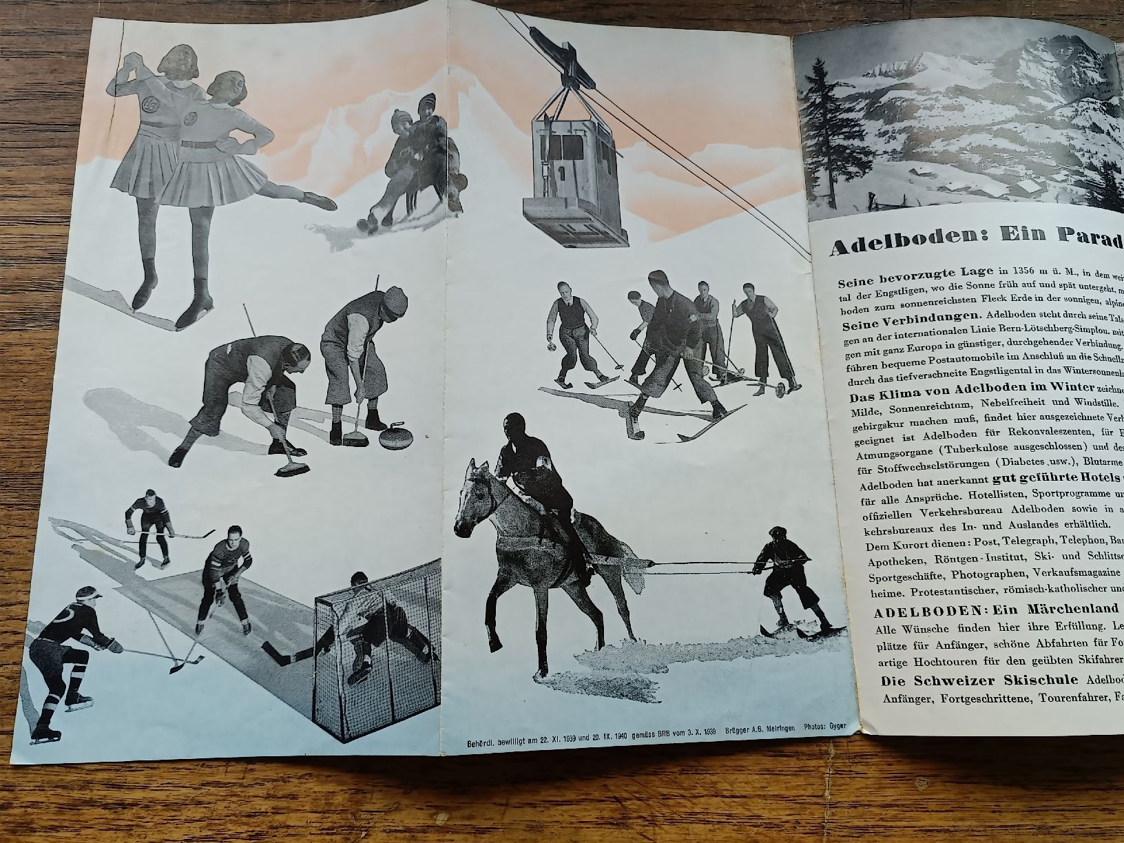 Dokumente: Alter Prospekt / Adelboden - Ausgabe 1939 – Gebraucht aus Brugg AG von Ente015 4