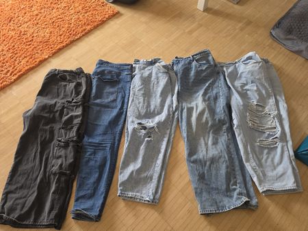 Damen Jeans Hosen verschiedene Modelle 5 Stück gr 52