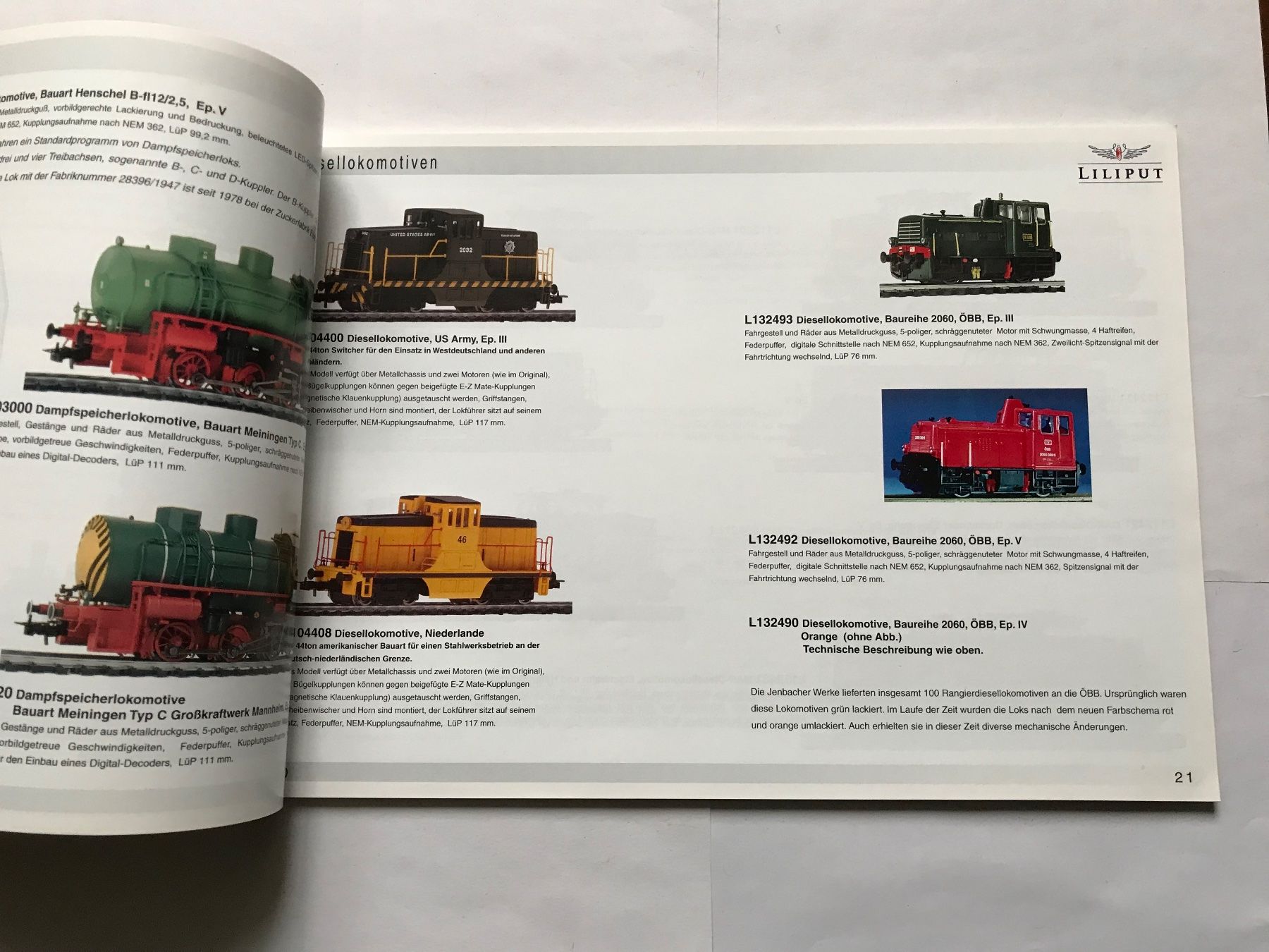 Liliput Modellini di ferrovie: liliput katalog 2003 – Usato da liestal venduto da makai05 2