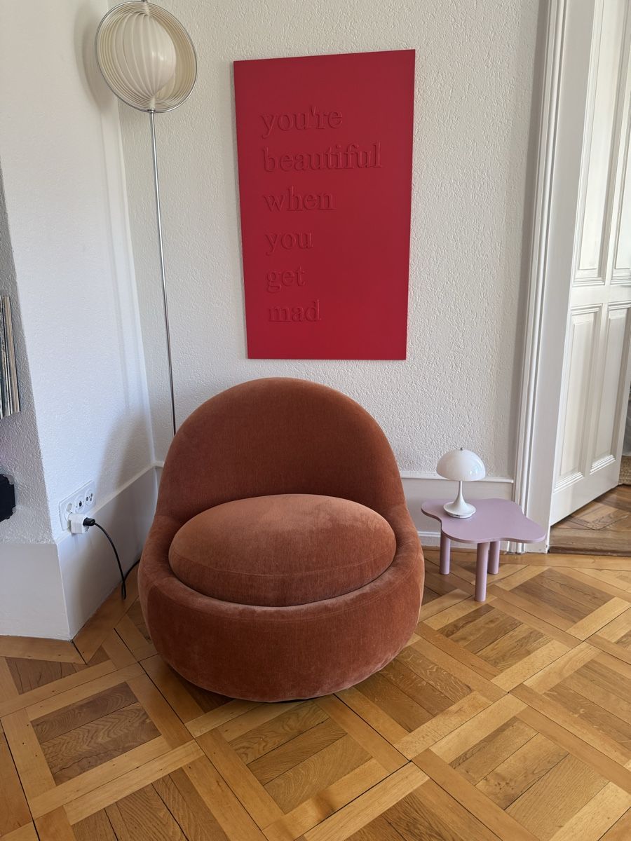 Sofacompany Poltrone: Sofacompany Babette Sessel rostbraun/terracotta Samt – Usato da Biel/Bienne venduto da leo_h2vb