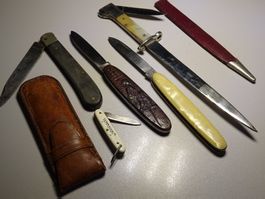 Sammlermesser Taschenmesser  Motive Bajonet Schüler Aarau