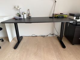 Schreibtisch schwarz 160x80cm