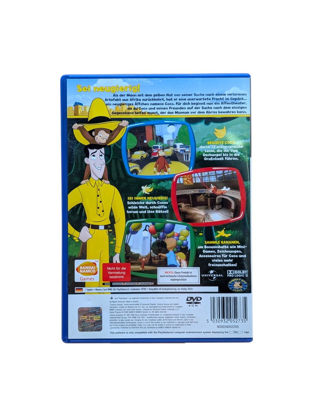 Sony Giochi: Coco, der neugierige Affe PlayStation 2 (PS2) – Usato da Domat/Ems venduto da IsseldorsShop 1