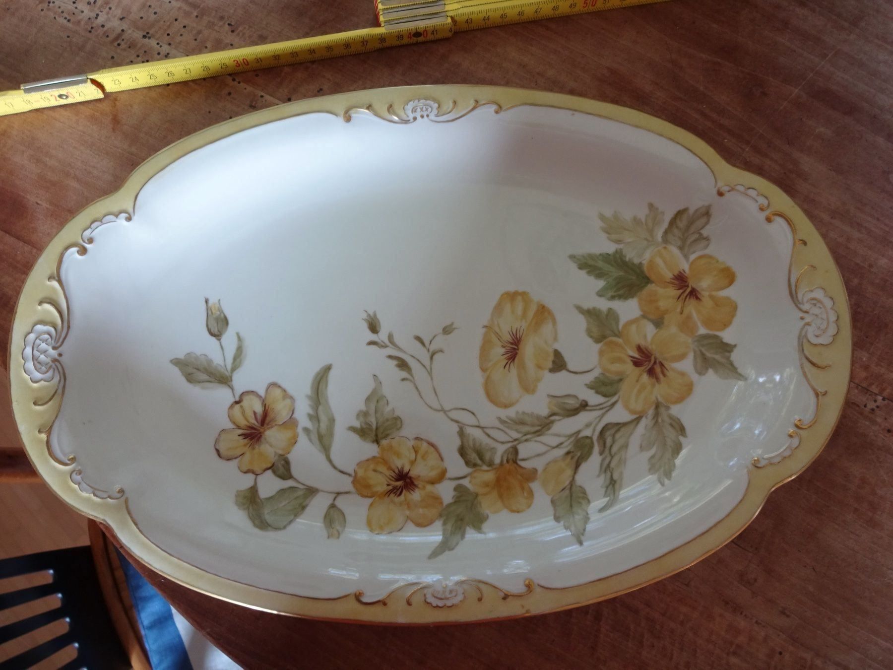 Piatti di portata: Spargel- Servierplatte handgemalt u.signiert, Unikat!!!! – Usato da Winterthur venduto da 1956ingi 5