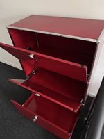 USM Haller Highboard rubinrot
