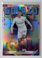 Phil Foden 2021-22 Topps Chrome UEFA Champions League Golazo
