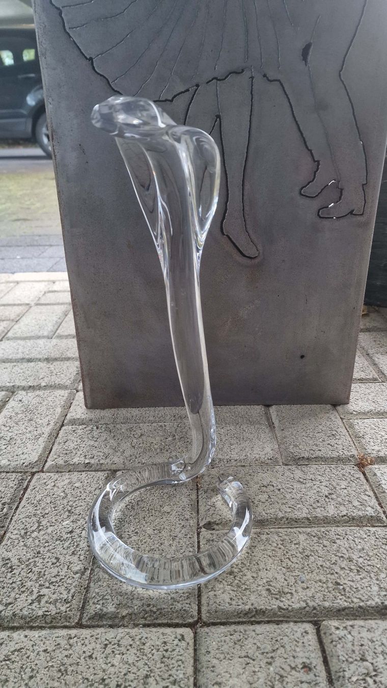 Statuette: Grosse Glas-Schlange KOBRA – Usato da Wil  AG venduto da Kfloh