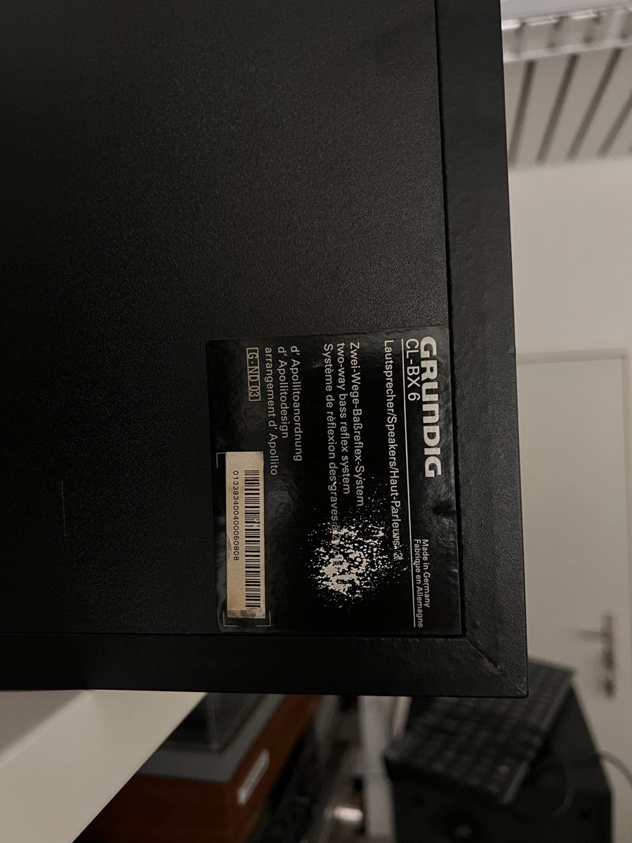 Grundig Lautsprecher: GRUNDIG CL-BX6 Lautsprecher – Defekt aus Stein AG von Adrian47 2