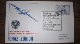 Swissair Graz - Zürich 02.09.1971