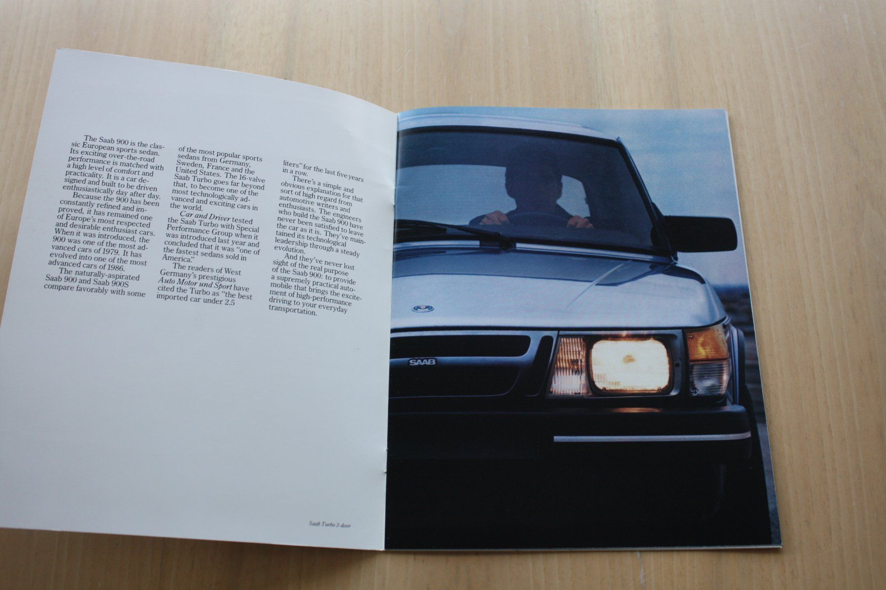 Saab Documenti: Saab 900 USA Prospekt 1986 – Usato da Wikon venduto da erwin400 1