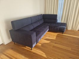 Ecksofa blau mit Schlaffunktion guter Zustand