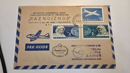 1963  1. Flug Turboprop Sofia  - Berlin Deutsche Lufthansa 