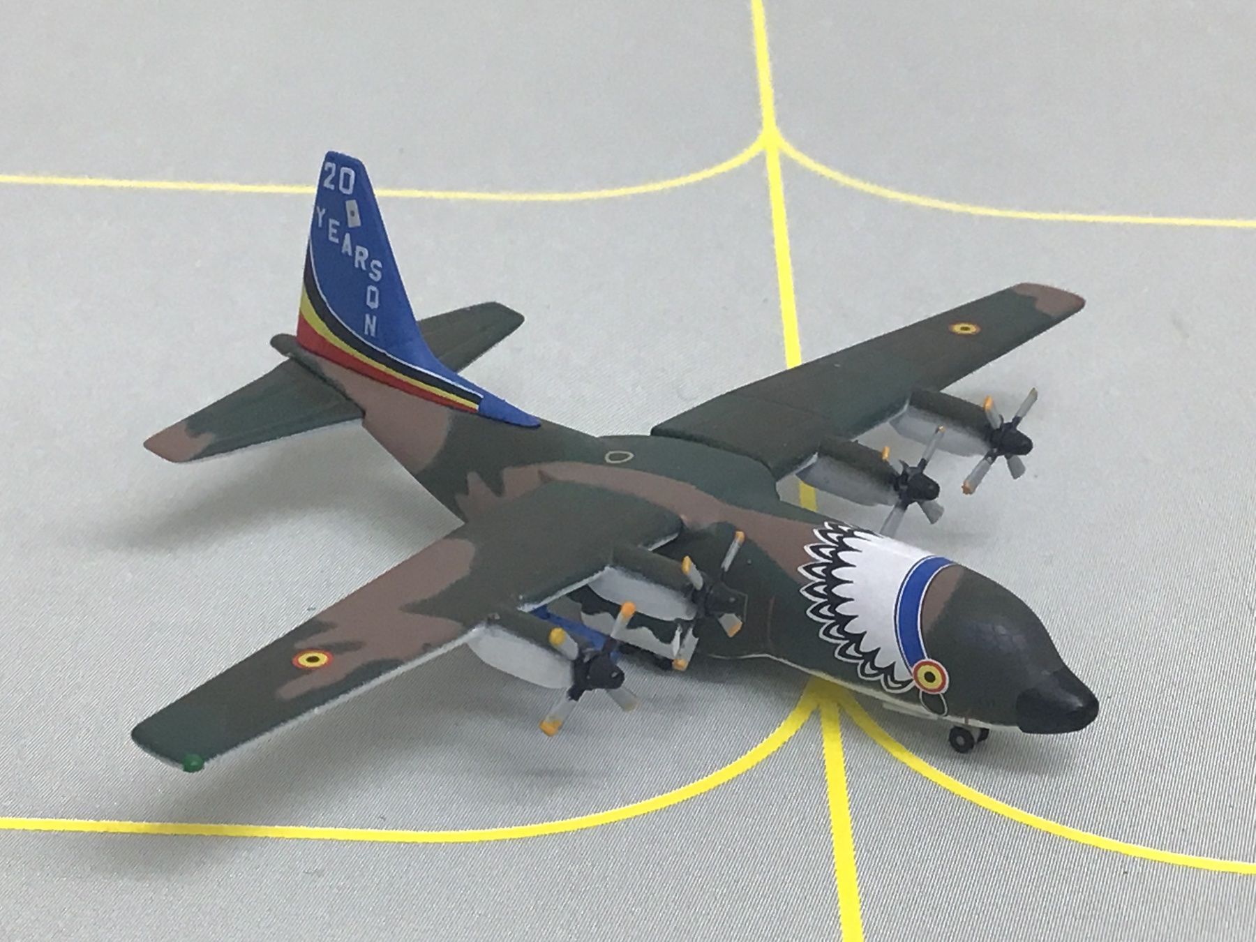 Lockheed Modellbausätze & Standmodelle: Herpa Lockheed C-130H 1/500 Belgian Air Force – Neu (gemäss Beschreibung) aus Männedorf von Spezial-Modelle