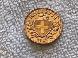 2 centimes/rappen 1918