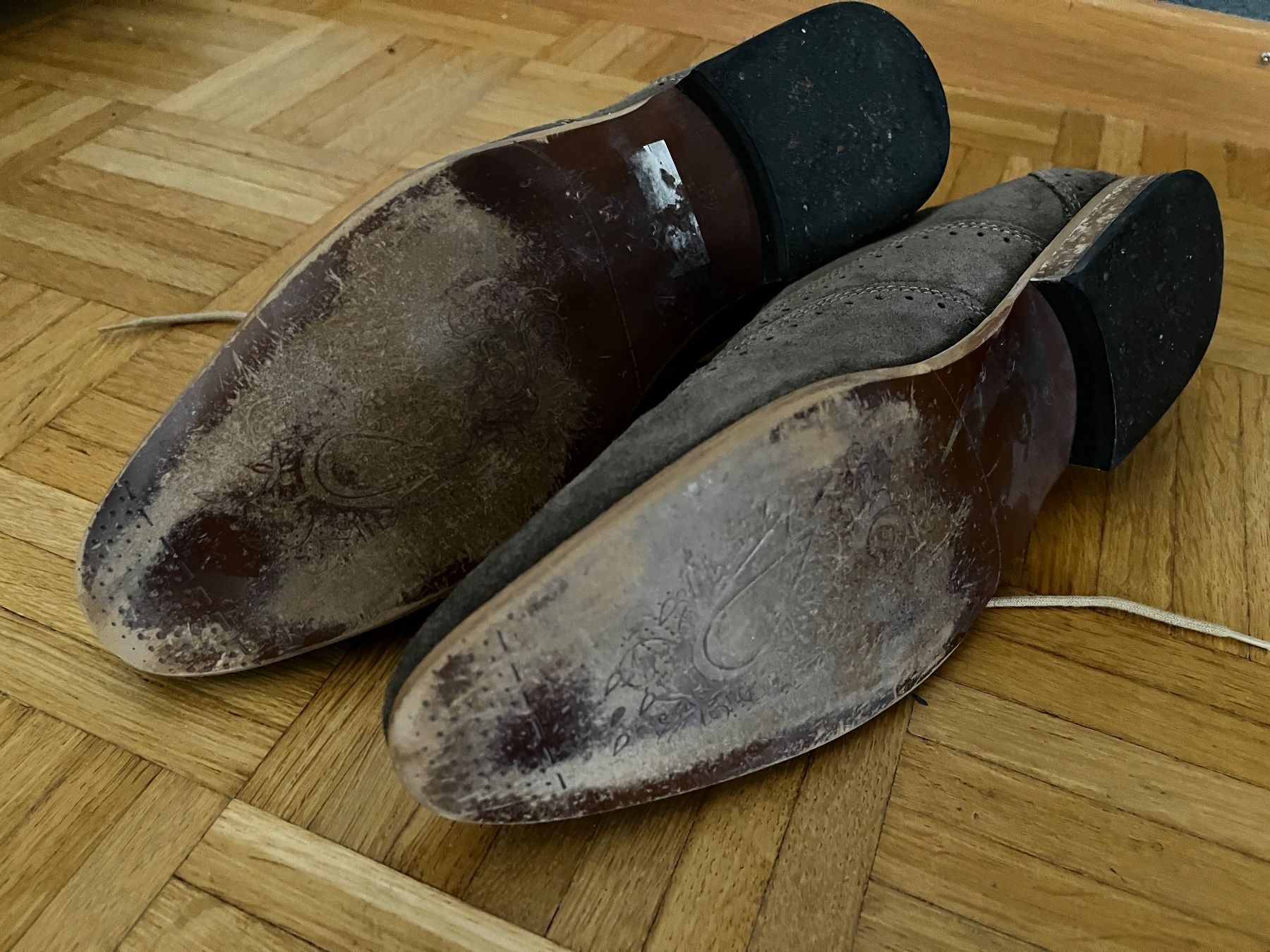 Herrenschuhe: Leder Herren Schuhe - braunes Echt-Leder – Gebraucht aus Herrliberg von Tcardo 3