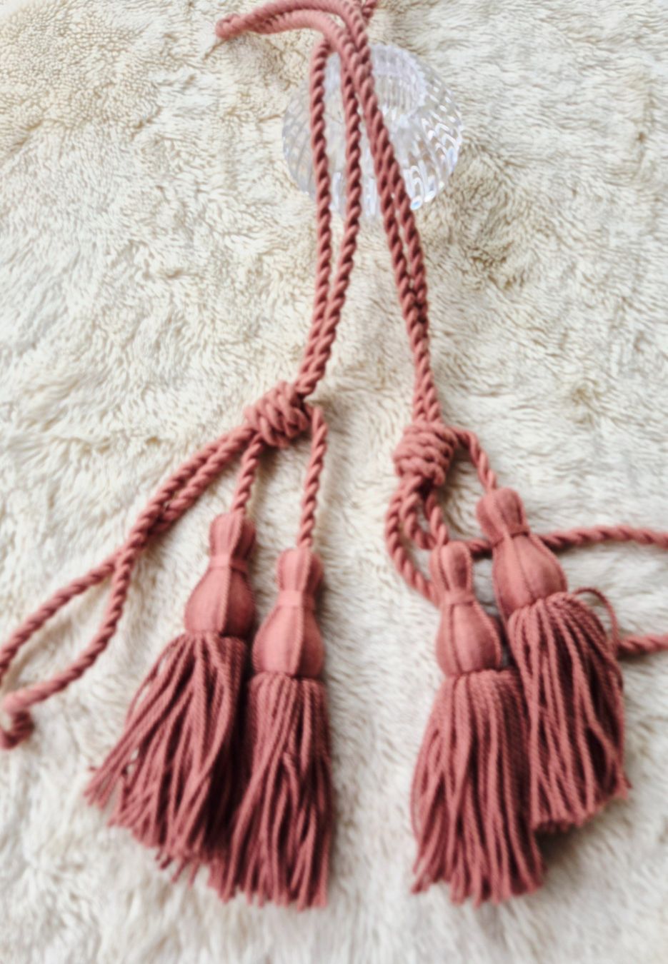 Altro in Decorazioni & Accessori: QUASTEN VORHANGHALTER RAFFHALTER ROSA MAJESTÄTISCH GARDINEN – Usato da Elsau venduto da the-colorful-side 7
