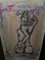 Abstrakte Kunst – Figurenbild – Ausdrucksstarkes Werk – L...