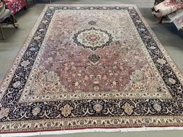 Orientteppich handgeknüpft Täbriz sehr gut 400x302cm
