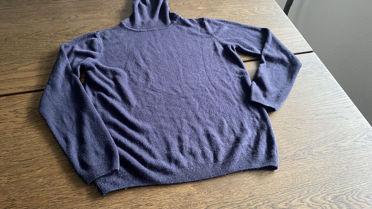 Pulls & Sweat-shirts: Rollkragenpullover Cashmere-Feeling dunkelblau Grösse M – D'occasion à Hochwald par _biene_ 8