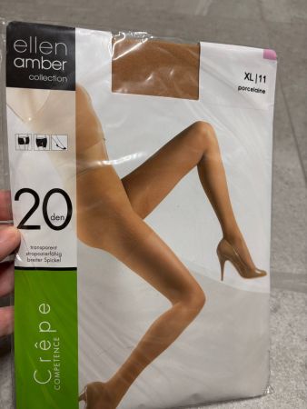 Collants Ellen Amber taille XL neuf crepe porcelaine