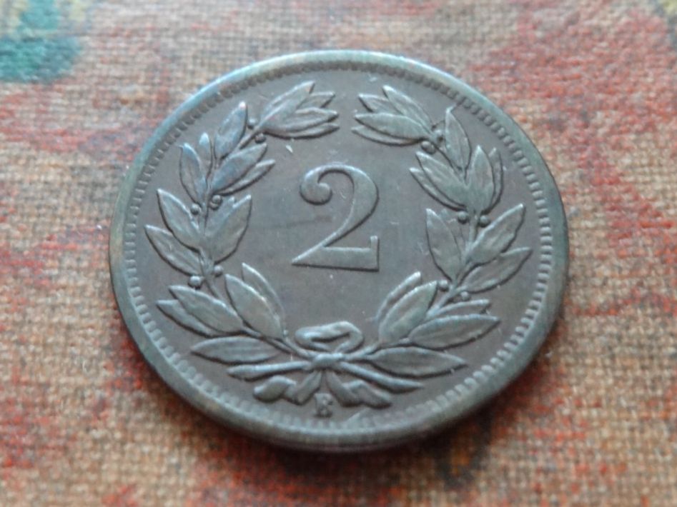 Tutti le monete: 2 Rp. 1886  (C) – Usato da Romanel-sur-Lausanne venduto da Swift13 1