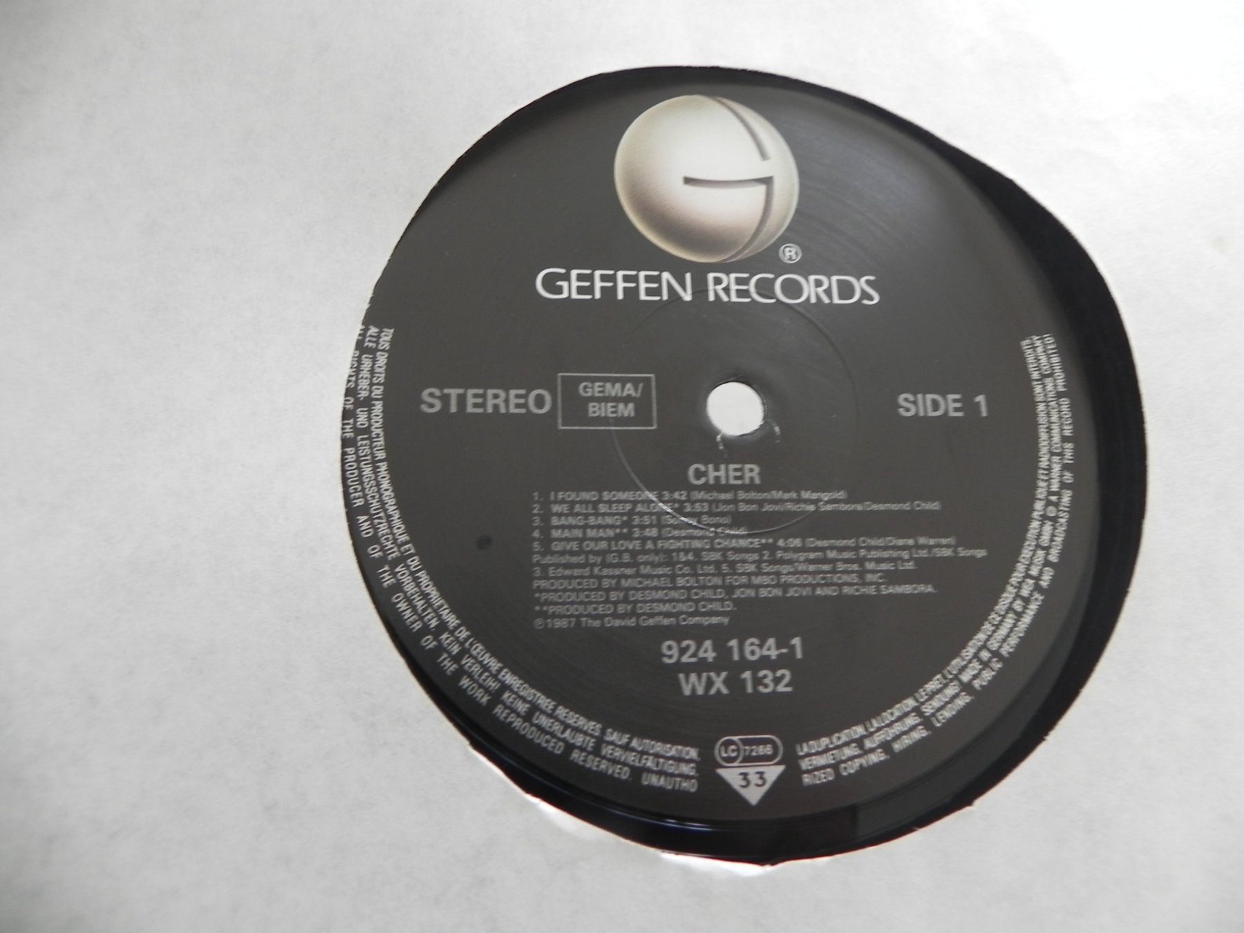 Schallplatten: LP USA Pop Sängerin Cher 1987 – Gebraucht aus Siebnen von krimsie 4