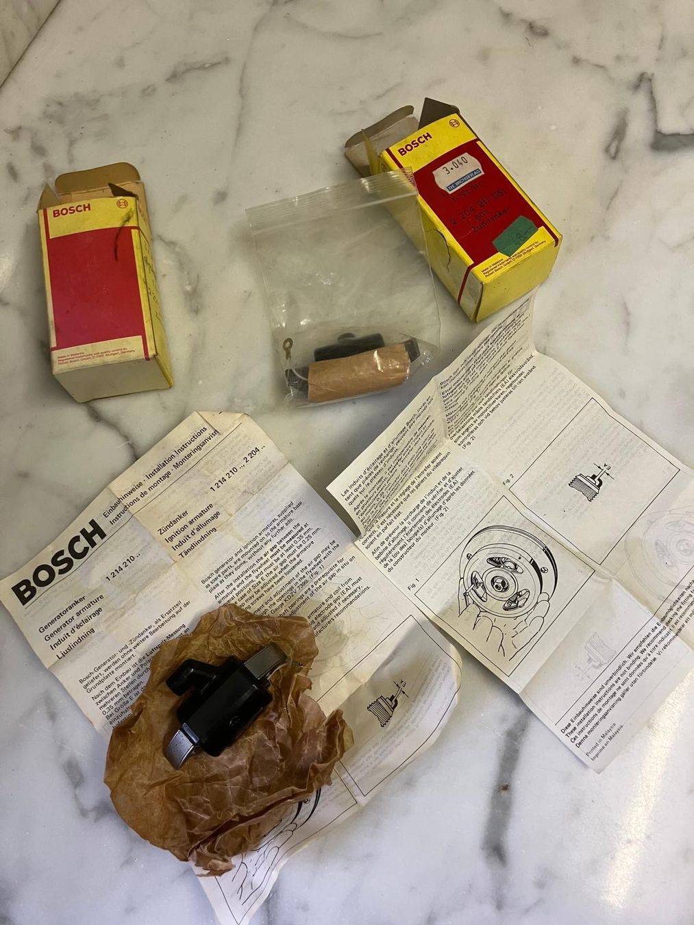 Parti ricambio per ciclomotori: Zündanker Bosch, originalverpackt, NOS – Usato da Regensdorf venduto da 7ws8 4