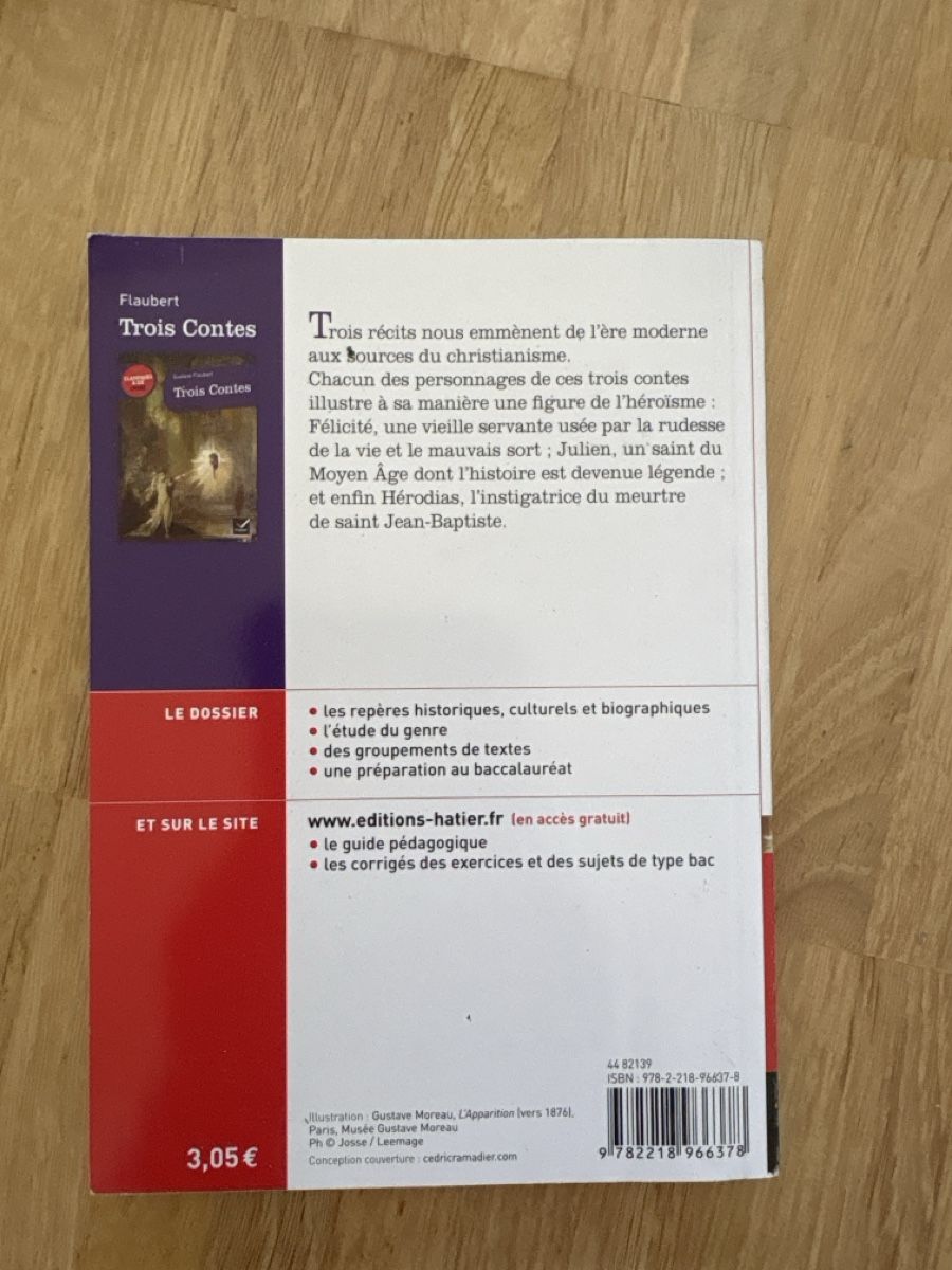 Bücher: Gustave Flaubert Trois Contes book good condition – Gebraucht aus Nyon von Iamher 1