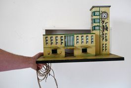 "Grosser Bahnhof" ca. 1940, original Zustand Spur 0, mit Uhr