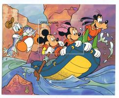 Block "Walt Disney. Micky Maus". Grenada