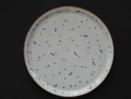 Kuchenplatte ø 33 cm - Streublumen Dekor von Langenthal 1966