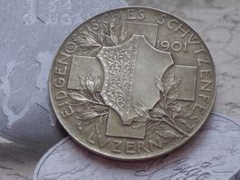 Médaille en Argent Tir Eidg. Schützenfest *Luzern 1901*